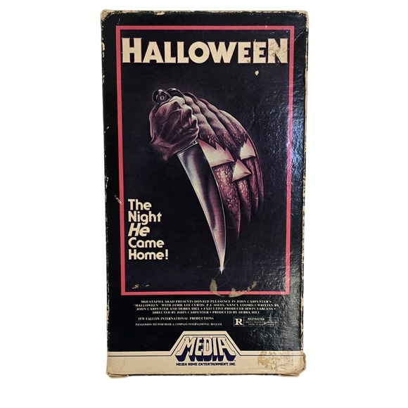 Halloween VHS‎ Media Home Entertainment Double Flap White Stripe 1981 Tested